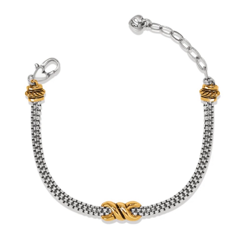 Brighton Silver and Gold Two-Tone Knot Bracelet